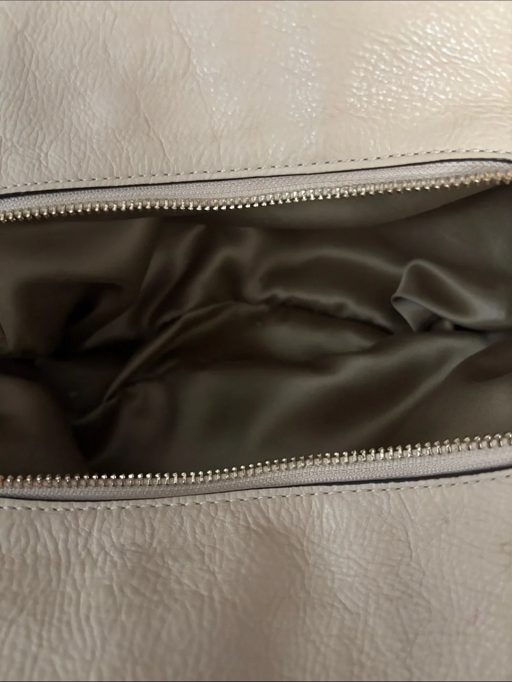 Coach Pebbled Leather Hobo Bag in Warm Beige